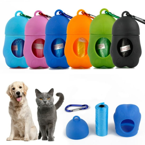 Clean Up Bags Holder Case Pet Dog Waste Poo Bags Garbage Dispenser Box Holder